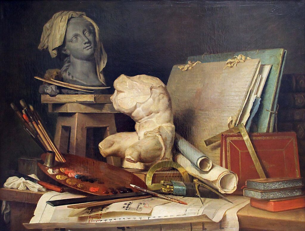 Artemisia-Attributs_de_la_peinture_de_la_sculpture_et_de_larchitecture_-_Anne_Vallayer-Coster