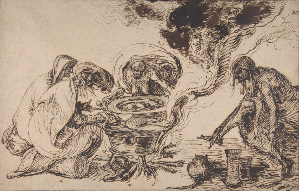 Fig.-2-Jacques-de-Gheyn-II-Sabbat-de-sorcieres-c.-1600-dessin-a-lencre-Metropolitan-Museum-New-York-scaled